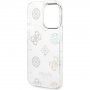 Guess Peony Glitter etui za iPhone 14 Pro - bela