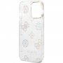 Guess Peony Glitter etui za iPhone 14 Pro Max - bela