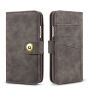 2in1 Elegantna odstranljiva torbica za flip za Apple iPhone XS - siva
