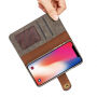 2in1 Elegantna odstranljiva torbica za flip za Apple iPhone XS - siva