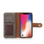 2in1 Elegantna odstranljiva torbica za flip za Apple iPhone XS - siva