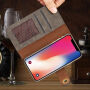 2in1 Elegantna odstranljiva torbica za flip za Apple iPhone XS - siva