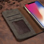 2in1 Elegantna odstranljiva torbica za flip za Apple iPhone XS - siva