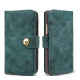 2in1 Elegantna odstranljiva torbica za flip za Apple iPhone XS - zelena