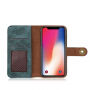 2in1 Elegantna odstranljiva torbica za flip za Apple iPhone XS - zelena
