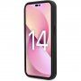 Karl Lagerfeld Saffiano Monogram etui za iPhone 14 Pro Max - črna