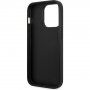 Karl Lagerfeld Saffiano Monogram etui za iPhone 14 Pro Max - črna