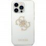 Guess Big 4G Full Glitter bleščeč etui za iPhone 14 Pro - jasno