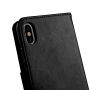 2in1 zaščitna odstranljiva torbica za Apple iPhone XS - črna