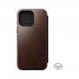 Nomad Leather Folio flip ovitek z MagSafe za iPhone 14 Pro Max - rjava