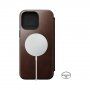 Nomad Leather Folio flip ovitek z MagSafe za iPhone 14 Pro Max - rjava