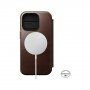 Nomad Leather Folio flip ovitek z MagSafe za iPhone 14 Pro - rjava