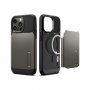 Spigen Slim Armor trpežen etui s stojalom in MagSafe za iPhone 14 Pro Max - siva