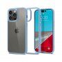 Spigen Crystal Hybrid prozoren etui z okvirjem za iPhone 14 Pro - modro
