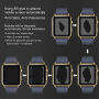 IMAK Pro + kaljeno steklo 2.5D pro Apple Watch - 38 mm - črna