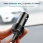 Avtomobilski polnilec BASEUS z dvema USB vhodoma za Apple iPhone / iPad / iPod - rdeče