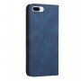 Usnjen flip ovitek z vzorcem za iPhone 7 Plus / 8 Plus - temno modra