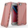 Trpežen lesketajoč etui z vertikalno mrežico za iPhone 7 Plus / 8 Plus - rdeče