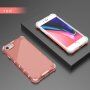 Trpežen lesketajoč etui z vertikalno mrežico za iPhone 7 Plus / 8 Plus - rdeče