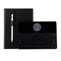 Ovitek za tipkovnico z brezžičnim polnjenjem za iPad 9,7" (2017/2018) / Pro 9,7" / Air 1 / 2  - črna