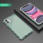 Trpežen lesketajoč etui z vertikalno mrežico za iPhone 11 Pro Max - zelena