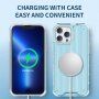 Trpežen lesketajoč etui z vertikalno mrežico za iPhone 12 Pro Max - jasno