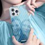 Trpežen lesketajoč etui z vertikalno mrežico za iPhone 13 Pro Max - jasno