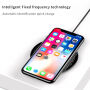 BASEUS prozoren brezžični polnilec za iPhone - črna
