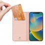 DUX DUCIS flip ovitek za iPhone 14 - roza-zlato