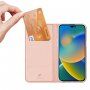 DUX DUCIS flip ovitek za iPhone 14 Pro - roza-zlato