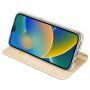DUX DUCIS flip ovitek za iPhone 14 Pro - zlato
