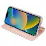 DUX DUCIS flip ovitek za iPhone 14 Plus - roza-zlato