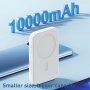 Usams MagSafe brezžični powerbank z vhodom USB-C - 10 000 mAh - bela