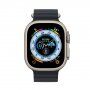 Silikonski oceanski pasek za Apple Watch Ultra 49mm / 46mm / 45mm / 44mm / 42mm - črn