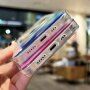 Prozoren etui z vzorcem vodenih barv in MagSafe za iPhone 11 Pro Max - roza
