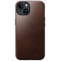 Nomad Modern Leather etui z MagSafe za iPhone 14 Plus - rjava