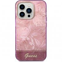 Guess Jungle etui za iPhone 14 Pro Max - roza