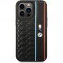 BMW M Hexagonal Pattern etui za iPhone 14 Pro - črna
