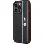 BMW M Hexagonal Pattern etui za iPhone 14 Pro - črna