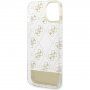 Guess Peony Glitter Script Logo etui za iPhone 14 - zlati