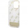 Guess Peony Glitter Script Logo etui za iPhone 14 Pro - zlati