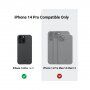 Pitaka MagEZ 3 etui z vzorcem karbonskih vlaken za iPhone 14 Pro - črno-siva