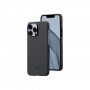 Pitaka MagEZ 3 etui z vzorcem karbonskih vlaken za iPhone 14 Pro - sivo-črna