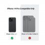 Pitaka MagEZ 3 etui z vzorcem karbonskih vlaken za iPhone 14 Pro - sivo-črna