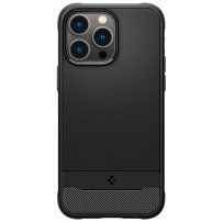 Spigen Rugged Armor trpežen etui z MagSafe za iPhone 14 Pro - črna