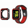 Zaščitna silikonska torbica za Apple Watch 42mm - črna - rdeče