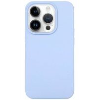 Silikonski pokrov za iPhone 14 Pro - svetlo modra