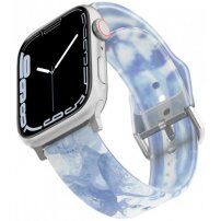 Mat prosojen silikonski trakec za Apple Watch 42mm / 41mm / 40mm / 38mm - modro