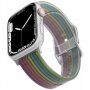 Mat prosojen silikonski trakec s paski za Apple Watch Ultra 49mm / 46mm / 45mm / 44mm / 42mm - črna