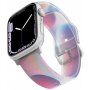 Mat prosojen silikonski trakec za Apple Watch Ultra 49mm / 46mm / 45mm / 44mm / 42mm - modro-vijoličen